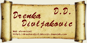 Drenka Divljaković vizit kartica